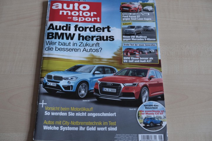 Deckblatt Auto Motor und Sport (09/2015)